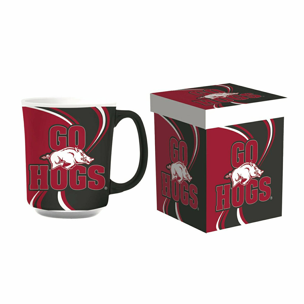 University of Arkansas, 14oz Ceramic Cup of Awesome with Matching Box - Collegiate Home