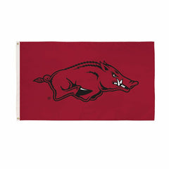 University of Arkansas Single Sided Estate Flag with 2 Grommets, 3'x5' - Collegiate Home