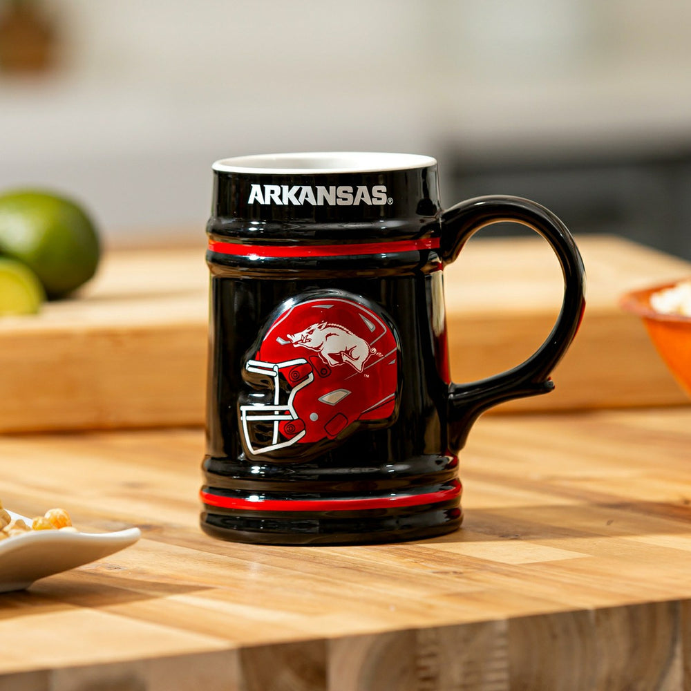 University of Arkansas Ceramic Stein Cup, 24oz - Collegiate Home