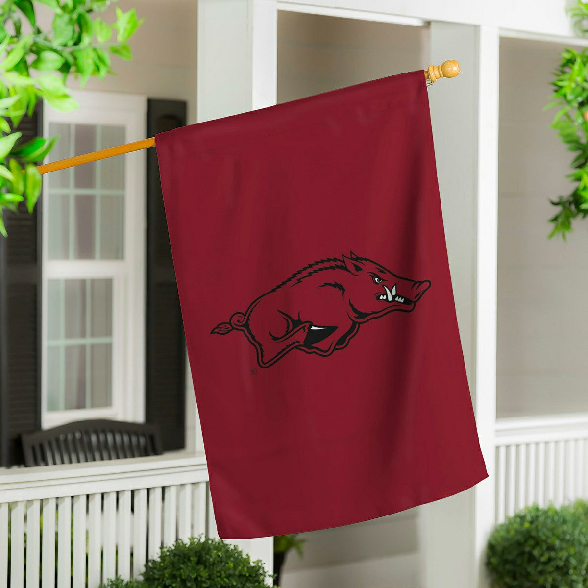 Applique Flag, Reg, University of Arkansas - Collegiate Home