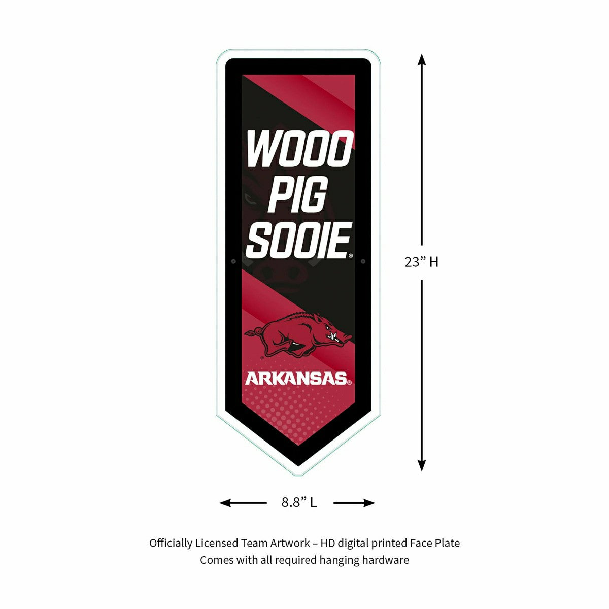 LED Wall Decor, Pennant, University of Arkansas - Collegiate Home