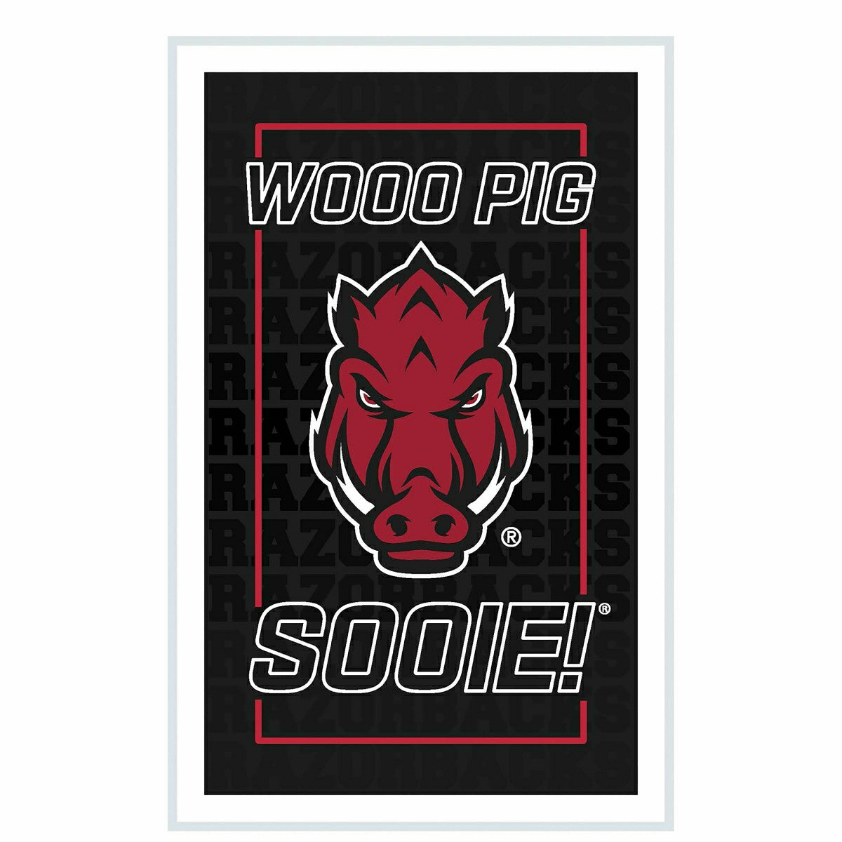 University of Arkansas College Rectangle Neolite LED Decor - Collegiate Home