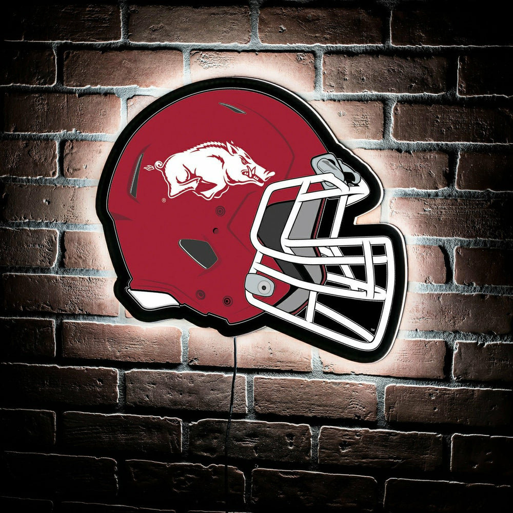 LED Wall Decor, Helmet, University of Arkansas - Collegiate Home