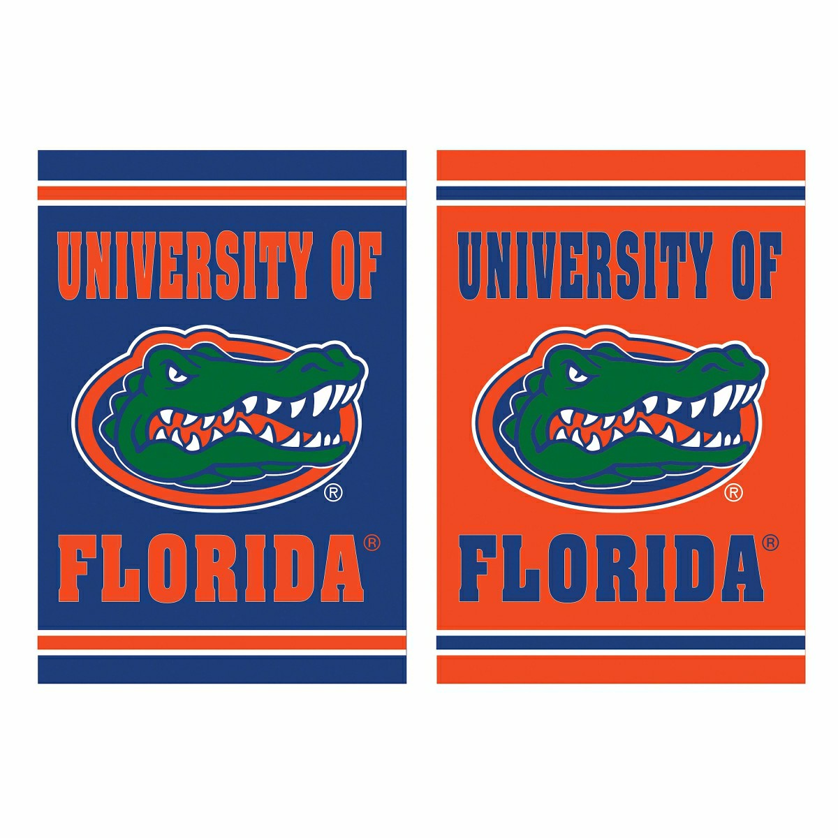 Embossed Suede Flag, House Size, University of Florida - Collegiate Home
