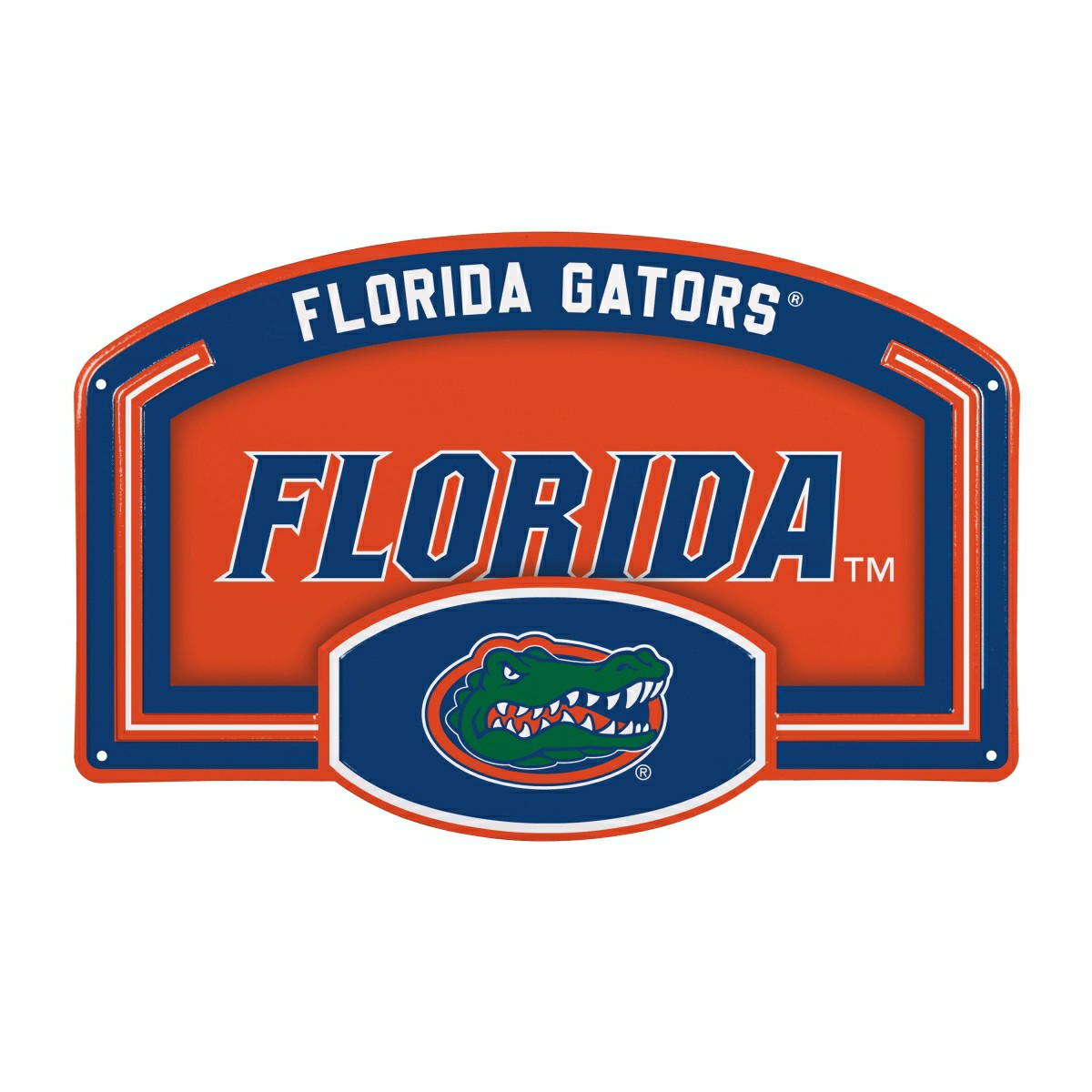 University of Florida USA Embossed Steel Wall Sign, 11" x 17" - Collegiate Home