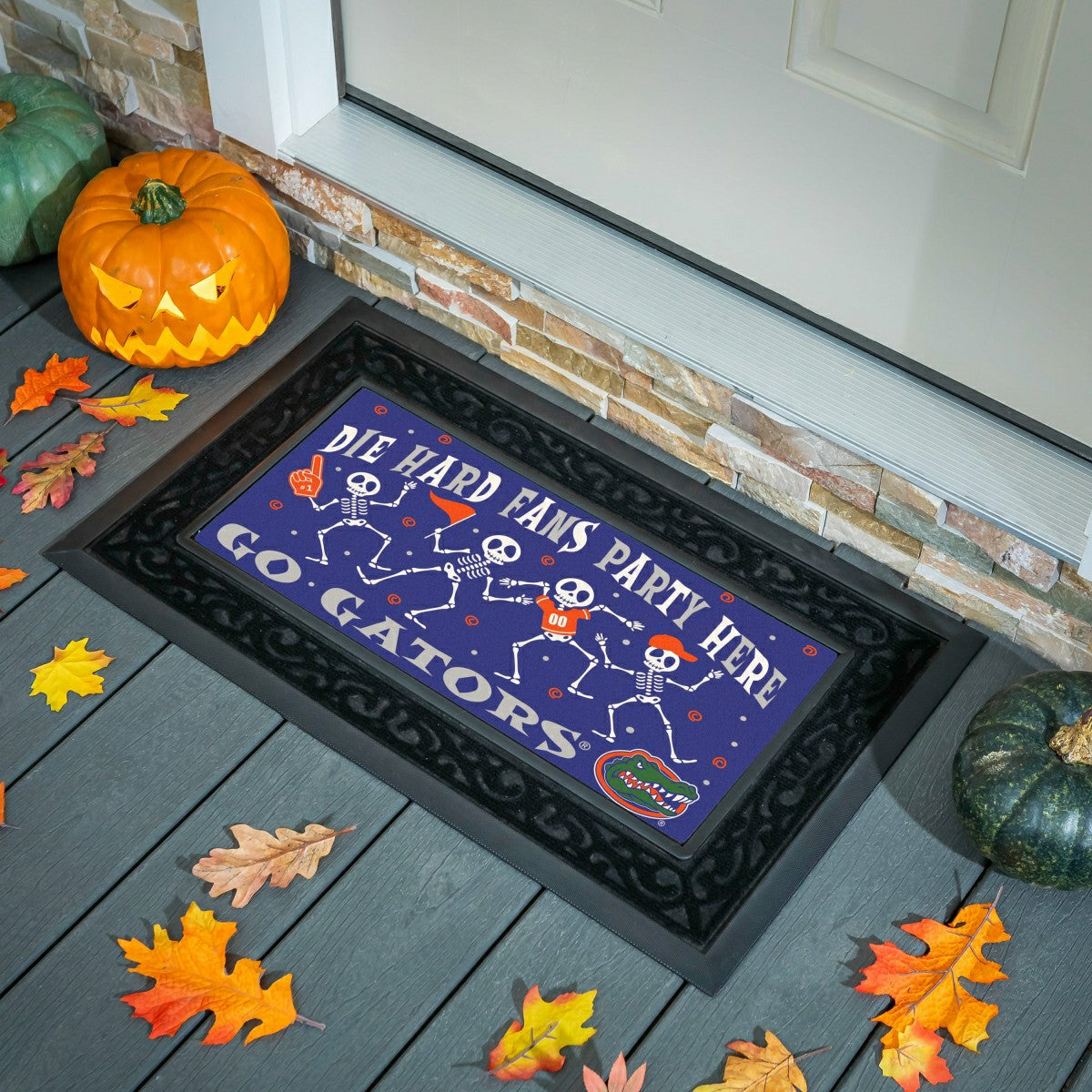 University of Florida Flocked Coir Halloween Sassafras Switch Mat, 22" - Collegiate