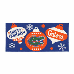 University of Florida Holiday Flocked Coir Sassafras Switch Mat, 22"x1 - Collegiate