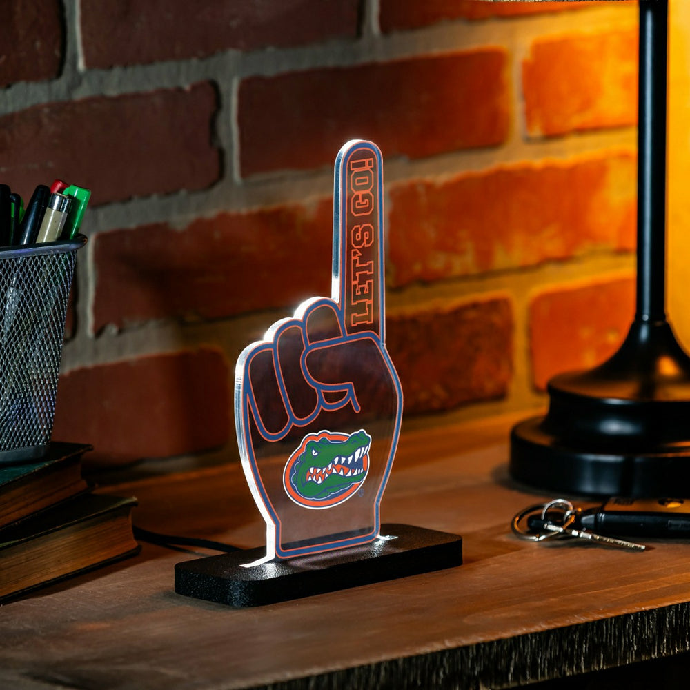 University of Florida College Foam Finger Desklite LED Decor - Collegiate Home