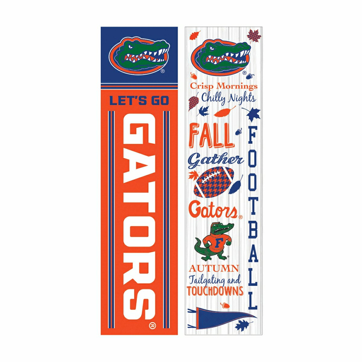 University of Florida 46" Double Sided Leaner, Fall Seasonal - Collegiate Home