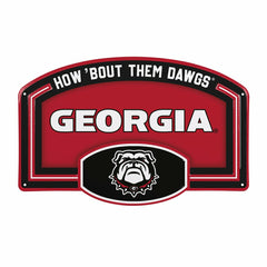 University of Georgia USA Embossed Steel Wall Sign, 11" x 17" - Collegiate Home