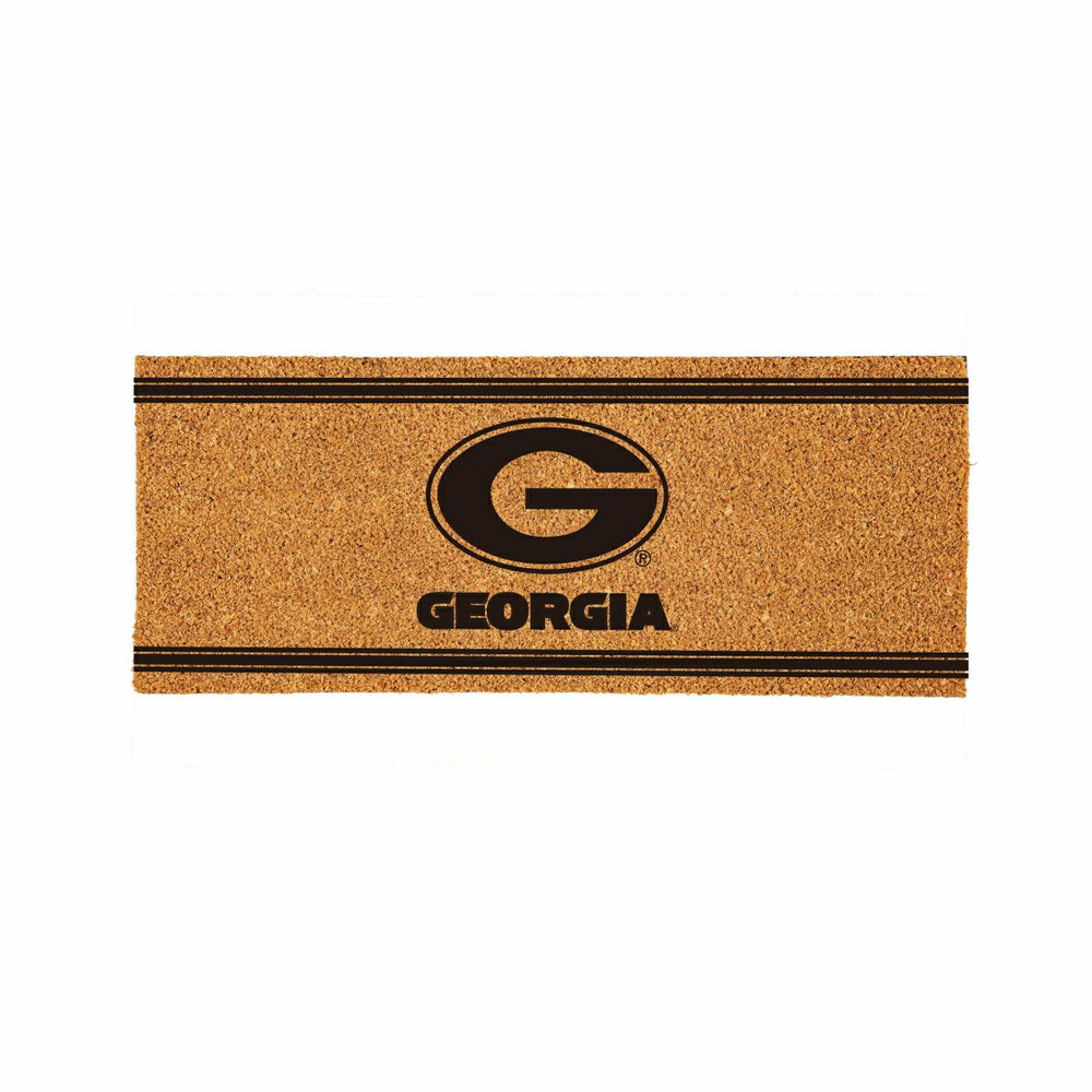 University of Georgia Extra Large One Color Coir Mat, 60"x24" - Collegiate