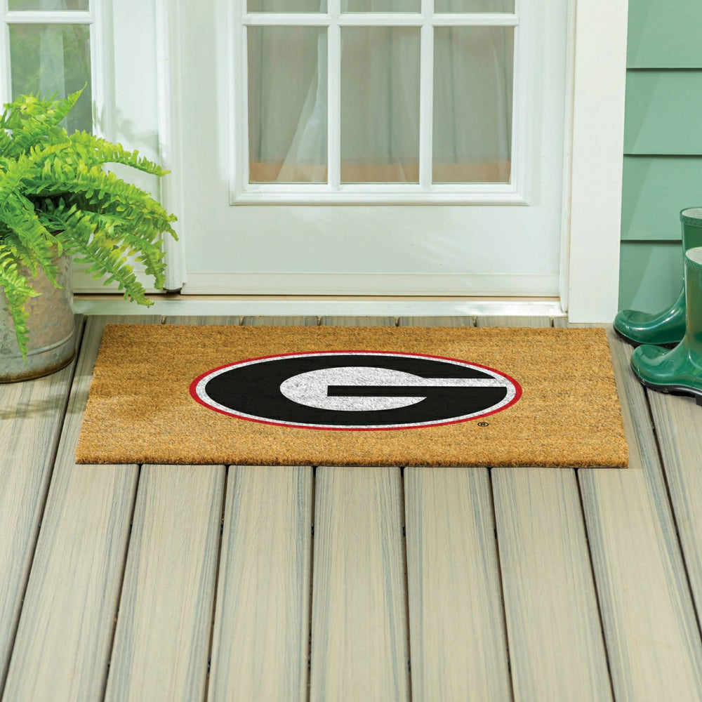 University of Georgia Large Full Color Coir Mat, 36"x24" - Collegiate