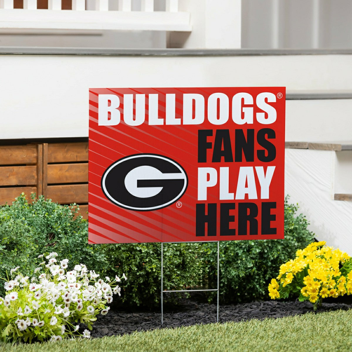 University of Georgia Coroplast Yard Sign "Fans Play Here" - Collegiate Home