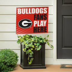 University of Georgia Coroplast Yard Sign "Fans Play Here" - Collegiate Home
