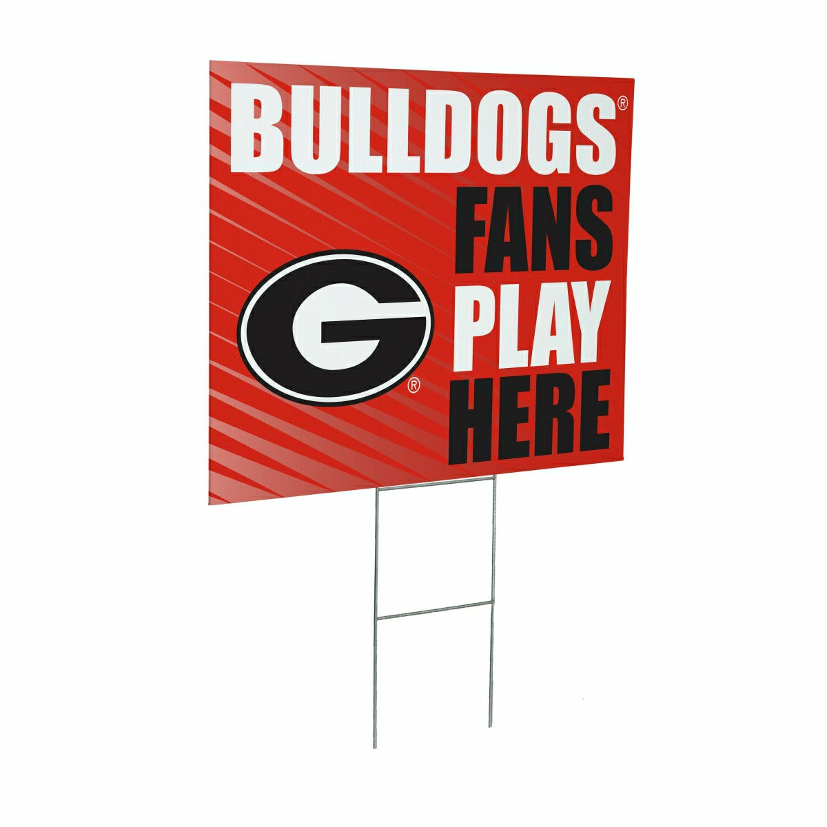University of Georgia Coroplast Yard Sign "Fans Play Here" - Collegiate Home