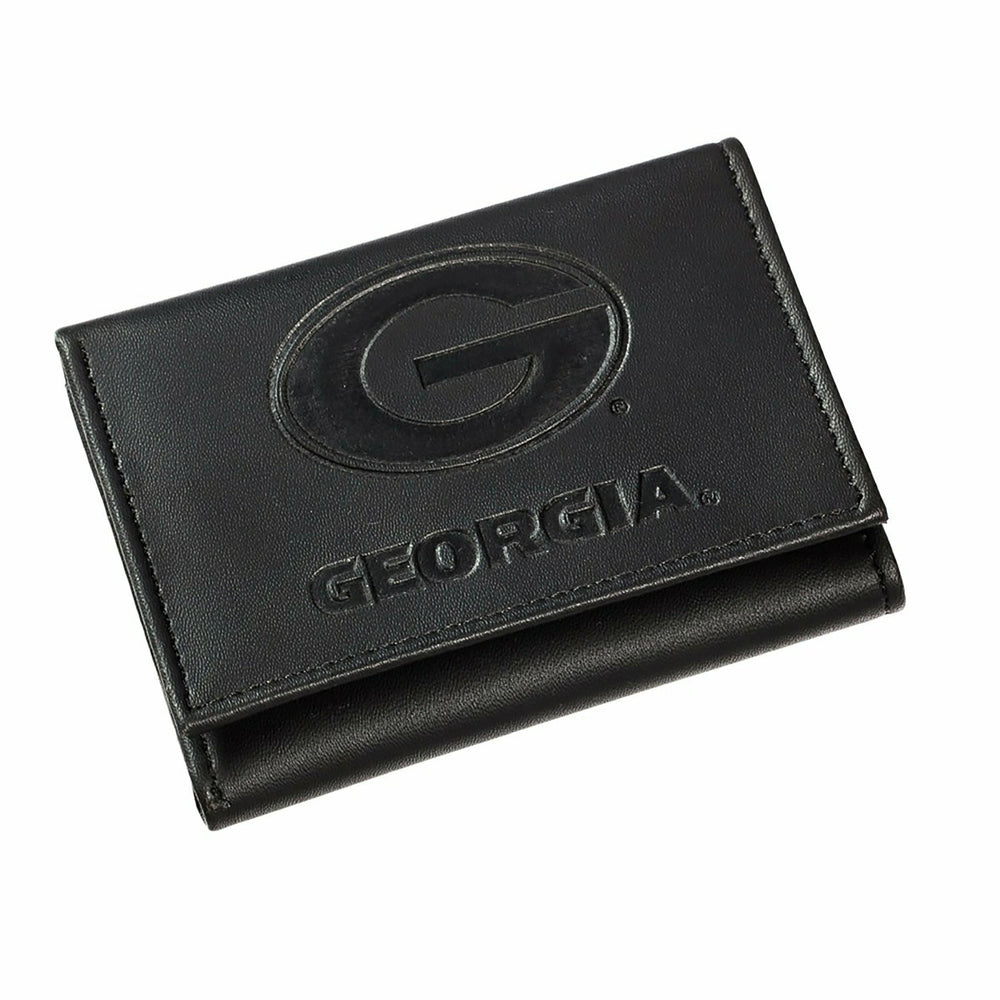 University of Georgia, Tri-Fold Wallet, Black - Collegiate Home