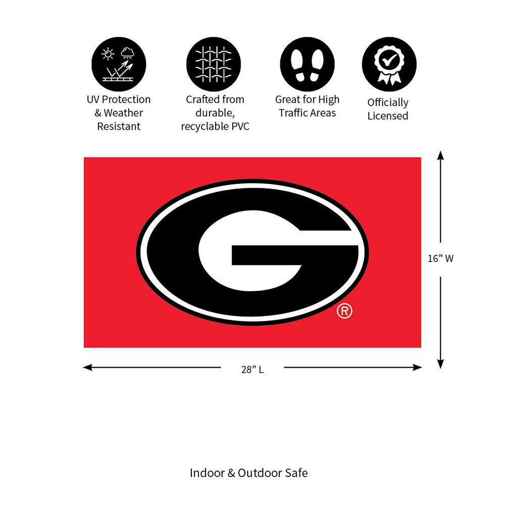 Full Color PVC Mat, 16" x 28", University of Georgia - Collegiate