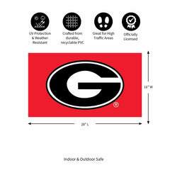 Full Color PVC Mat, 16" x 28", University of Georgia - Collegiate