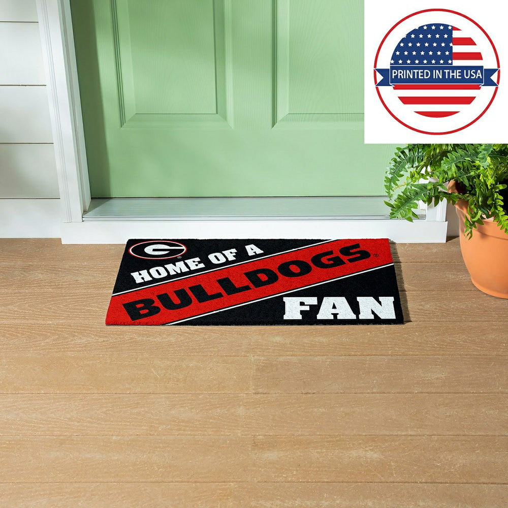 University of Georgia, PVC Mat COLOR, Home of a Fan - Collegiate