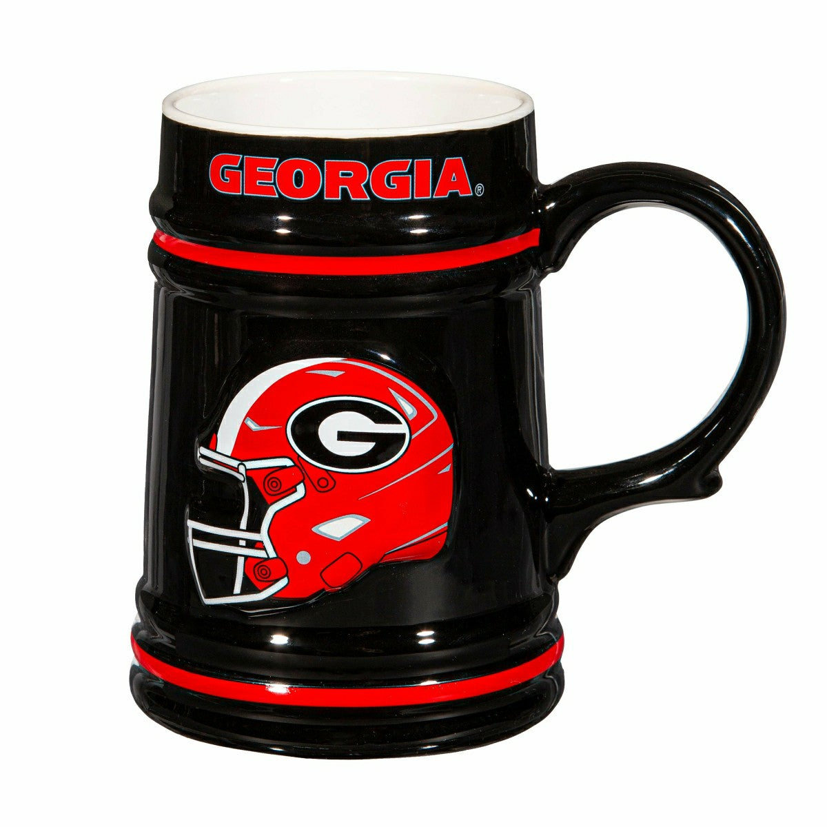 University of Georgia Ceramic Stein Cup, 24oz - Collegiate Home