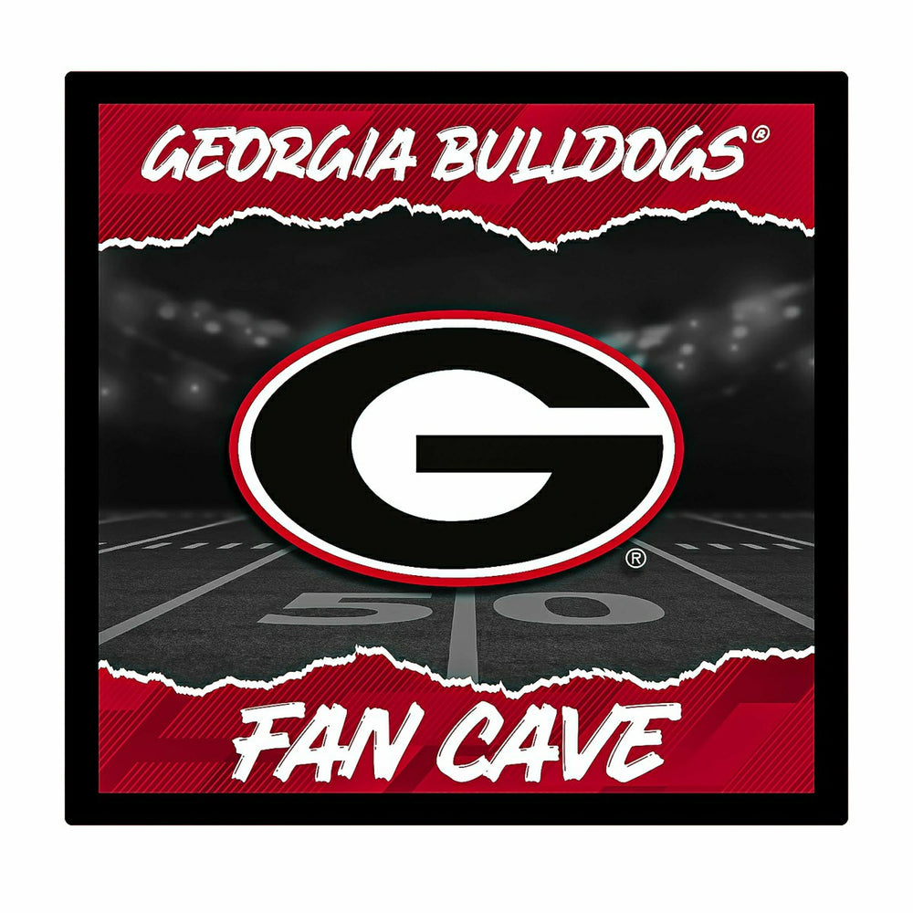 University of Georgia 23"H x 23"L LED Wall Decor, Edgelite, Square - Collegiate Home