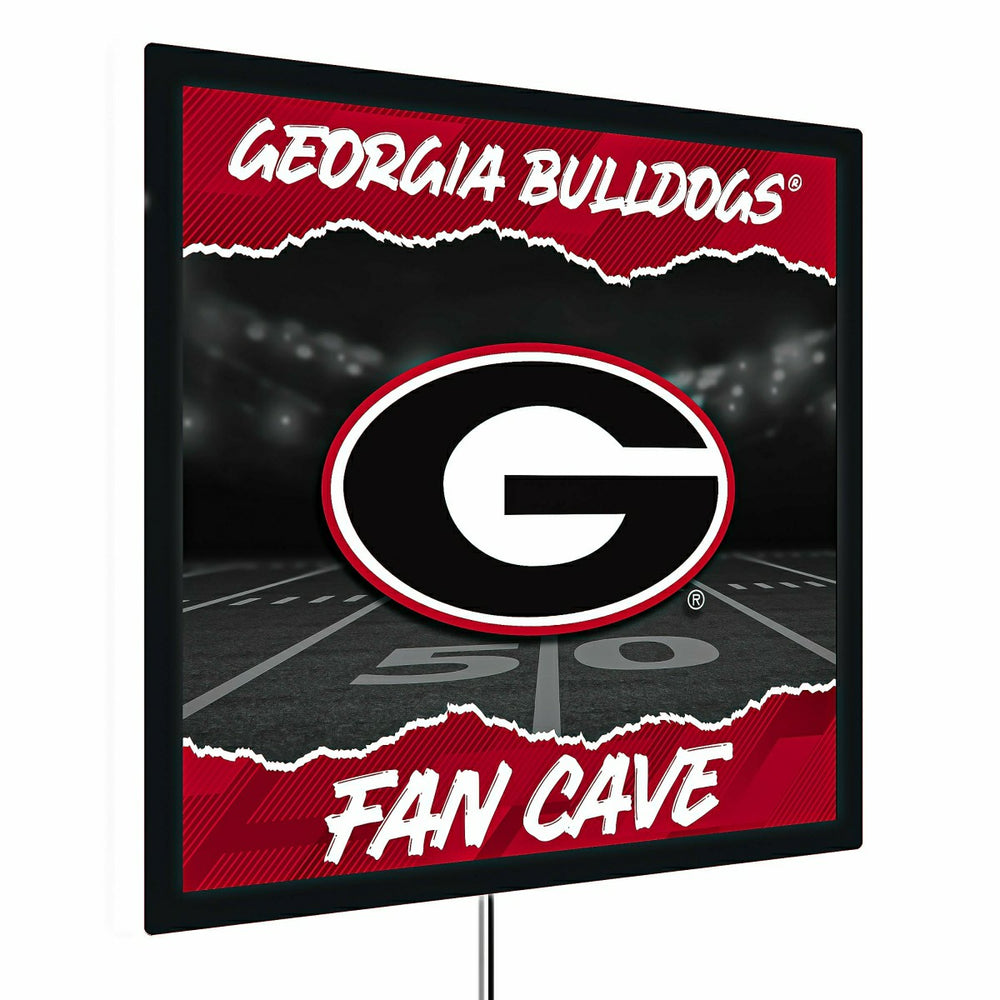 University of Georgia 23"H x 23"L LED Wall Decor, Edgelite, Square - Collegiate Home
