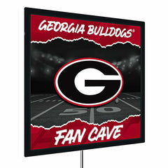 University of Georgia 23"H x 23"L LED Wall Decor, Edgelite, Square - Collegiate Home