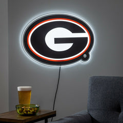 Georgia LED Wall Decor, Glazelite, Logo - Collegiate Home