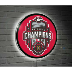 University of Georgia National Champions College Large Round Edgelite  - Collegiate Home