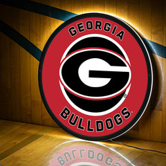 LED Wall Decor, Round, University of Georgia - Collegiate Home