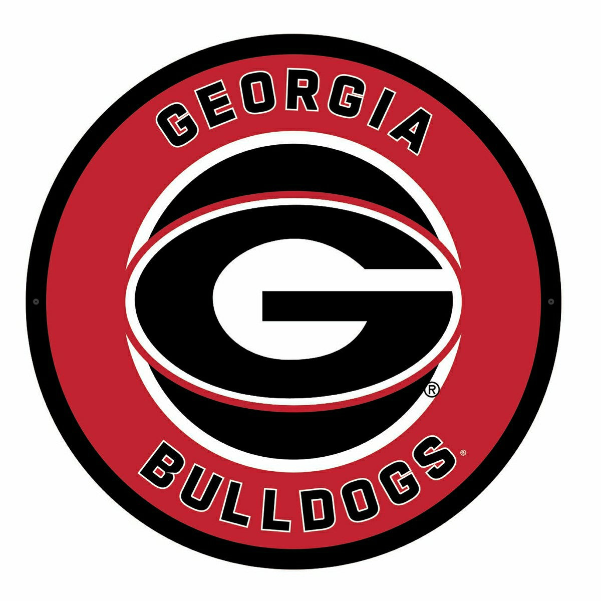 LED Wall Decor, Round, University of Georgia - Collegiate Home