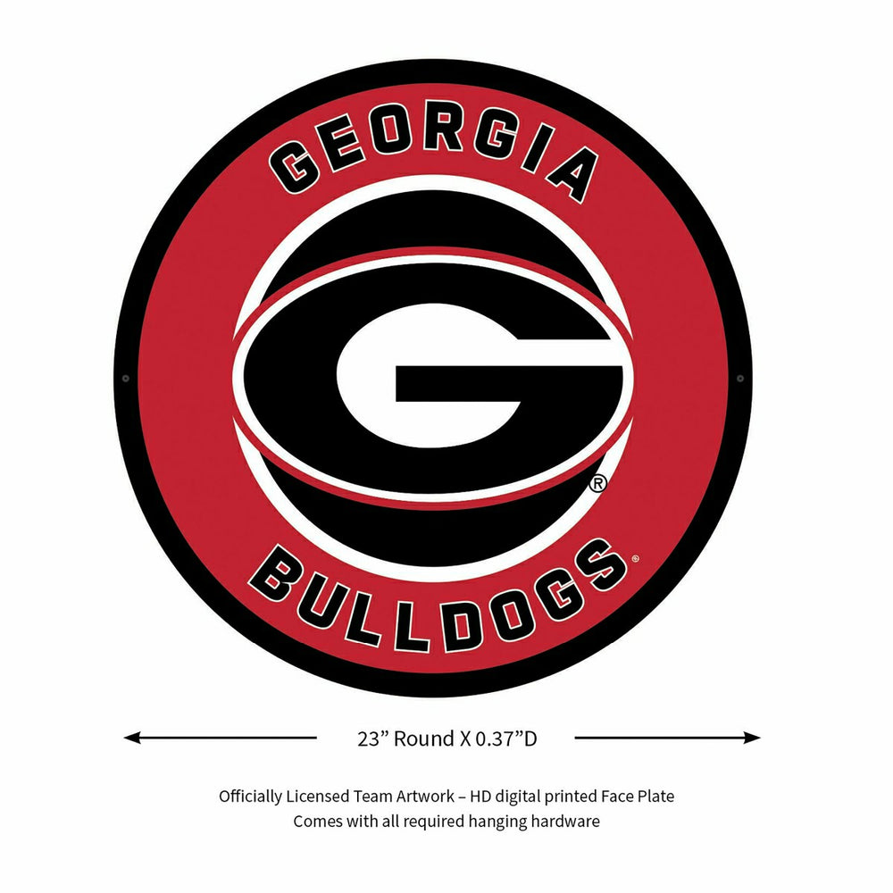 LED Wall Decor, Round, University of Georgia - Collegiate Home