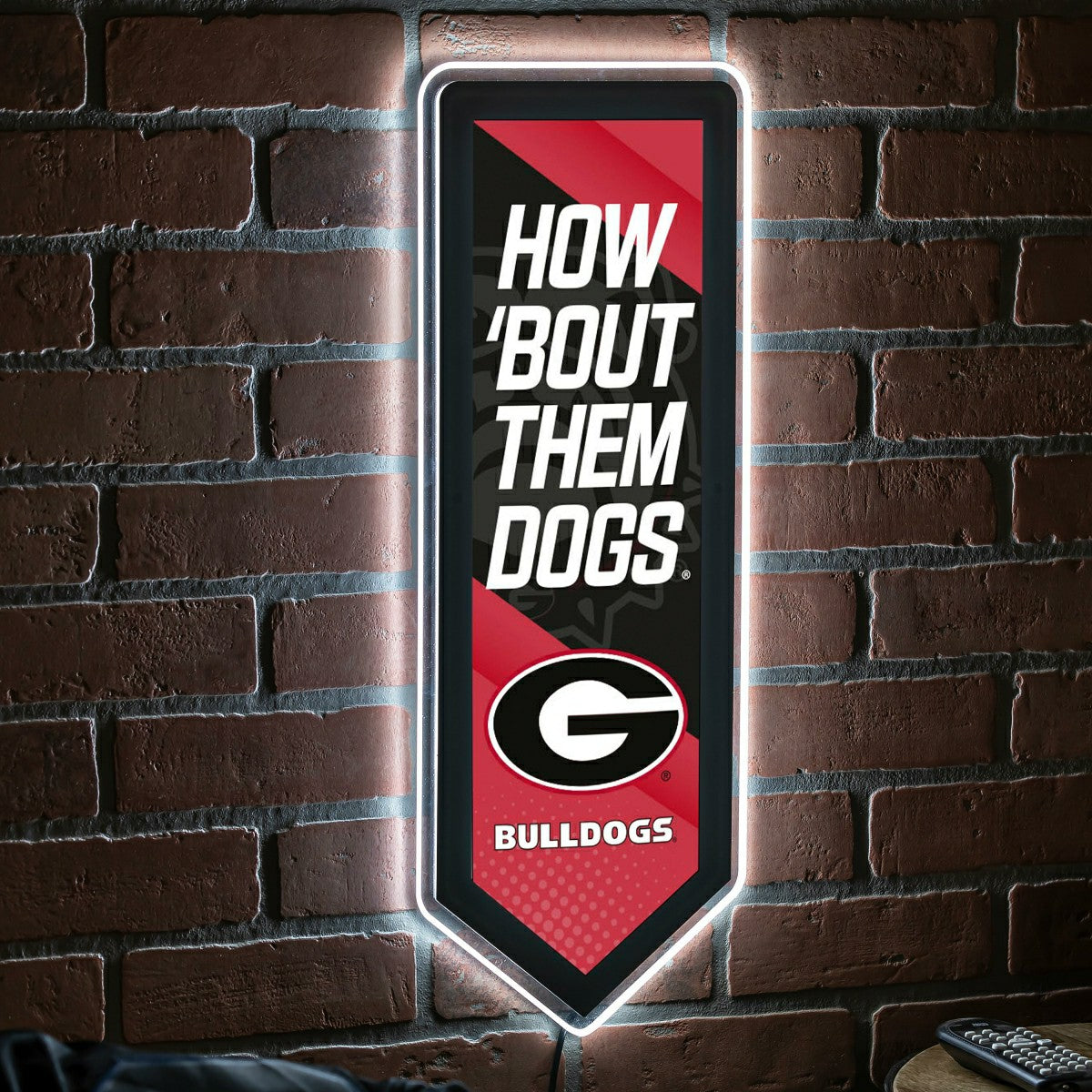 LED Wall Decor, Pennant, University of Georgia - Collegiate Home