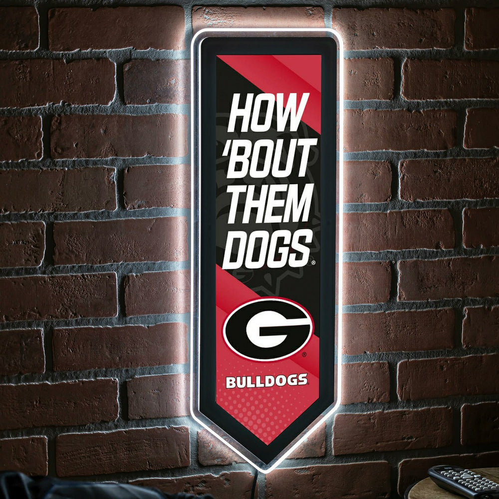 LED Wall Decor, Pennant, University of Georgia - Collegiate Home