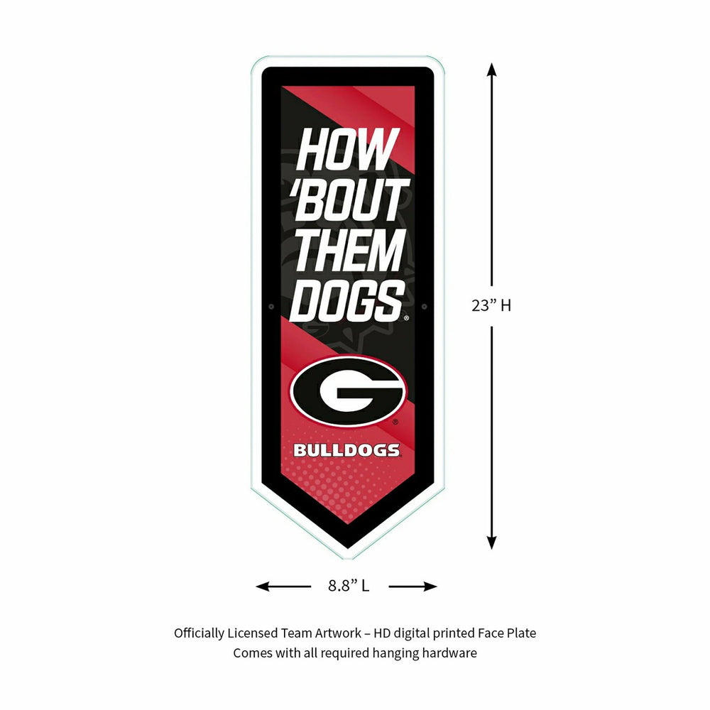 LED Wall Decor, Pennant, University of Georgia - Collegiate Home