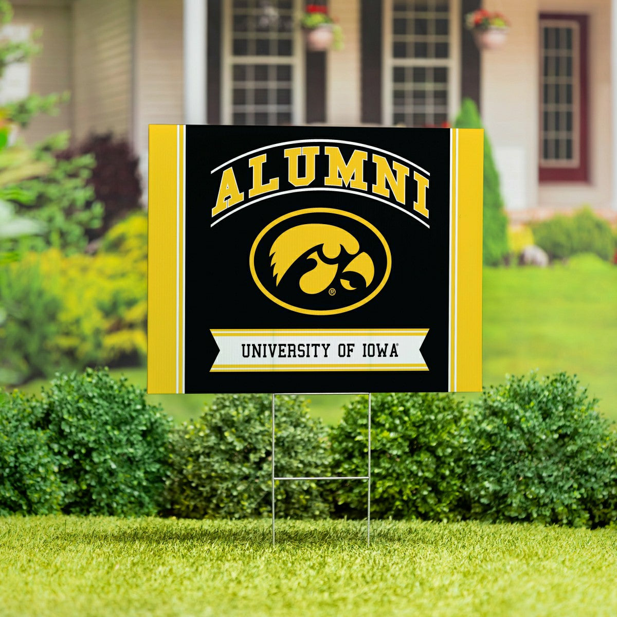 University of Iowa Coroplast Yard Sign Alumni - Collegiate Home