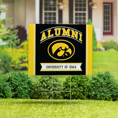 University of Iowa Coroplast Yard Sign Alumni - Collegiate Home