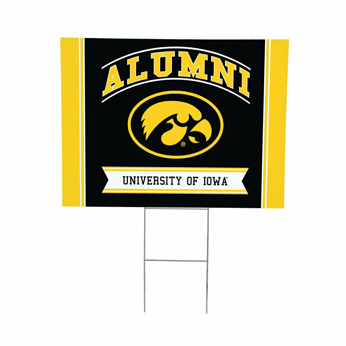 University of Iowa Coroplast Yard Sign Alumni - Collegiate Home