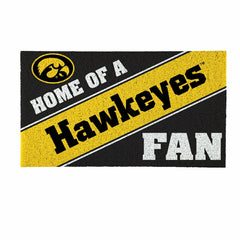 University of Iowa, PVC Mat COLOR, Home of a Fan - Collegiate