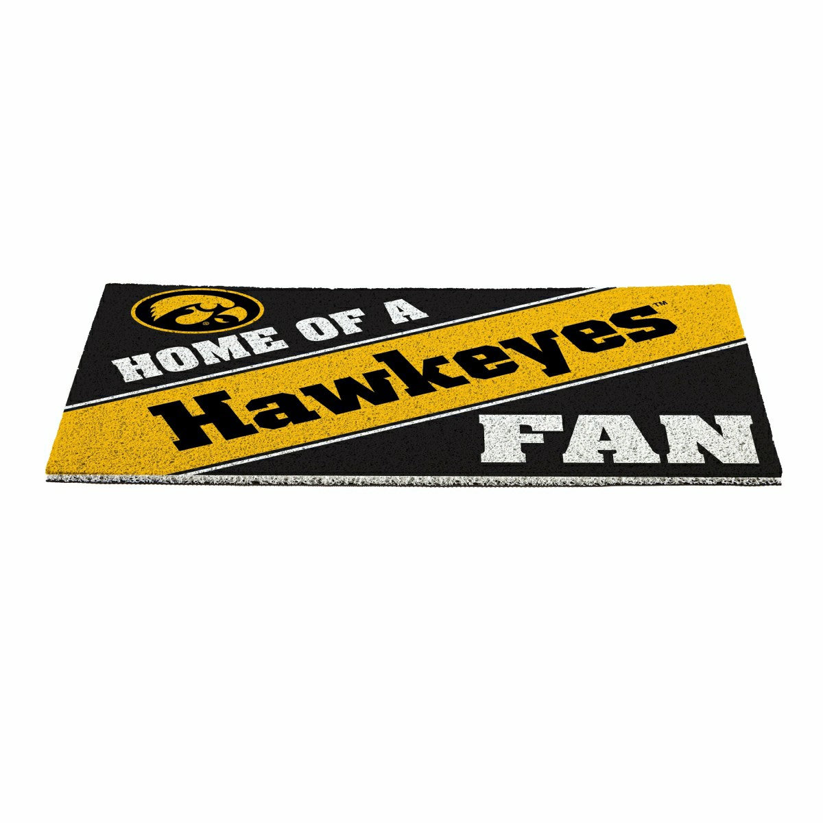University of Iowa, PVC Mat COLOR, Home of a Fan - Collegiate