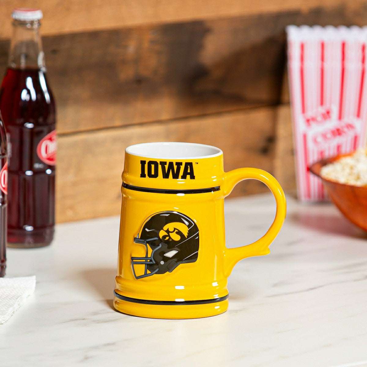University of Iowa Ceramic Stein Cup, 24oz - Collegiate Home