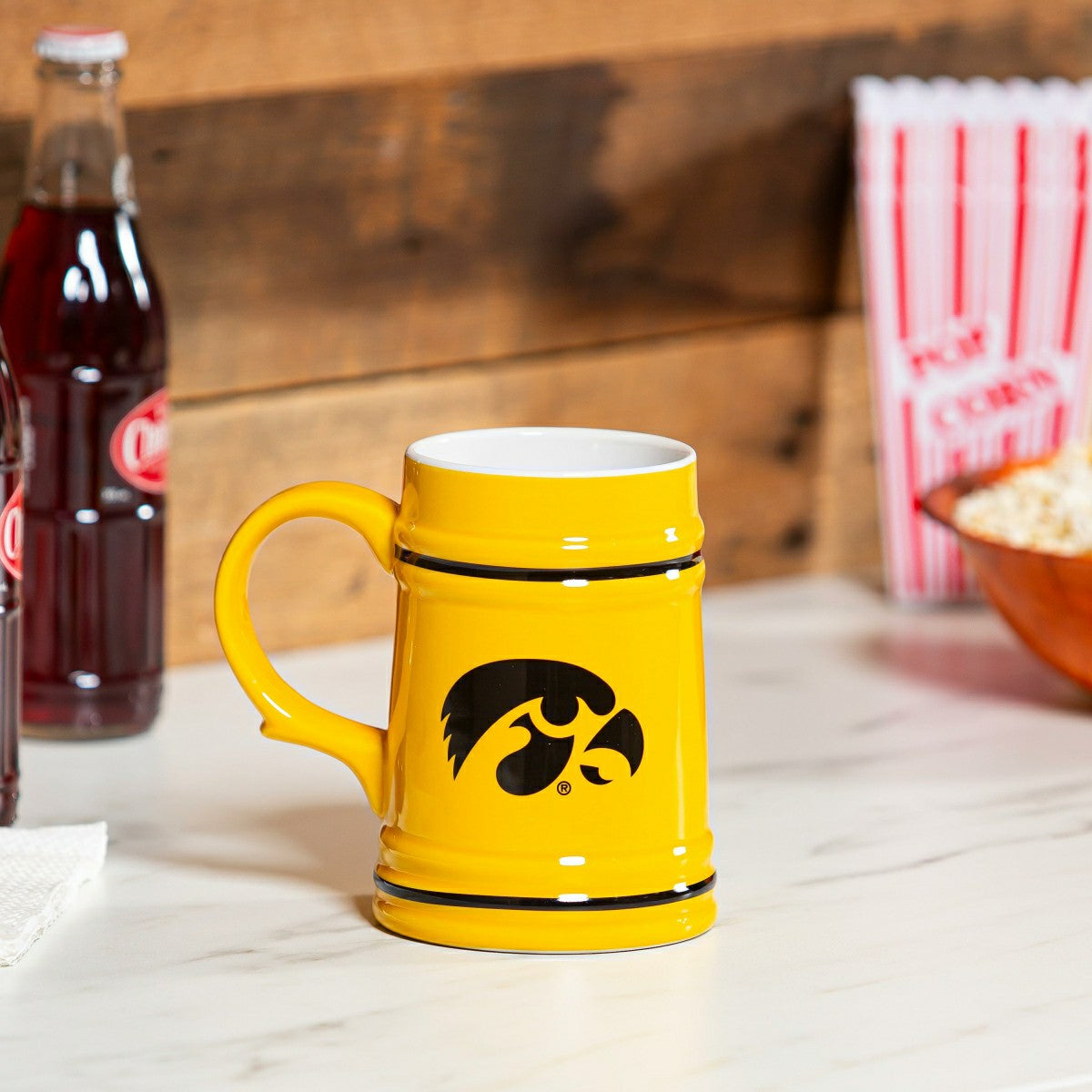 University of Iowa Ceramic Stein Cup, 24oz - Collegiate Home