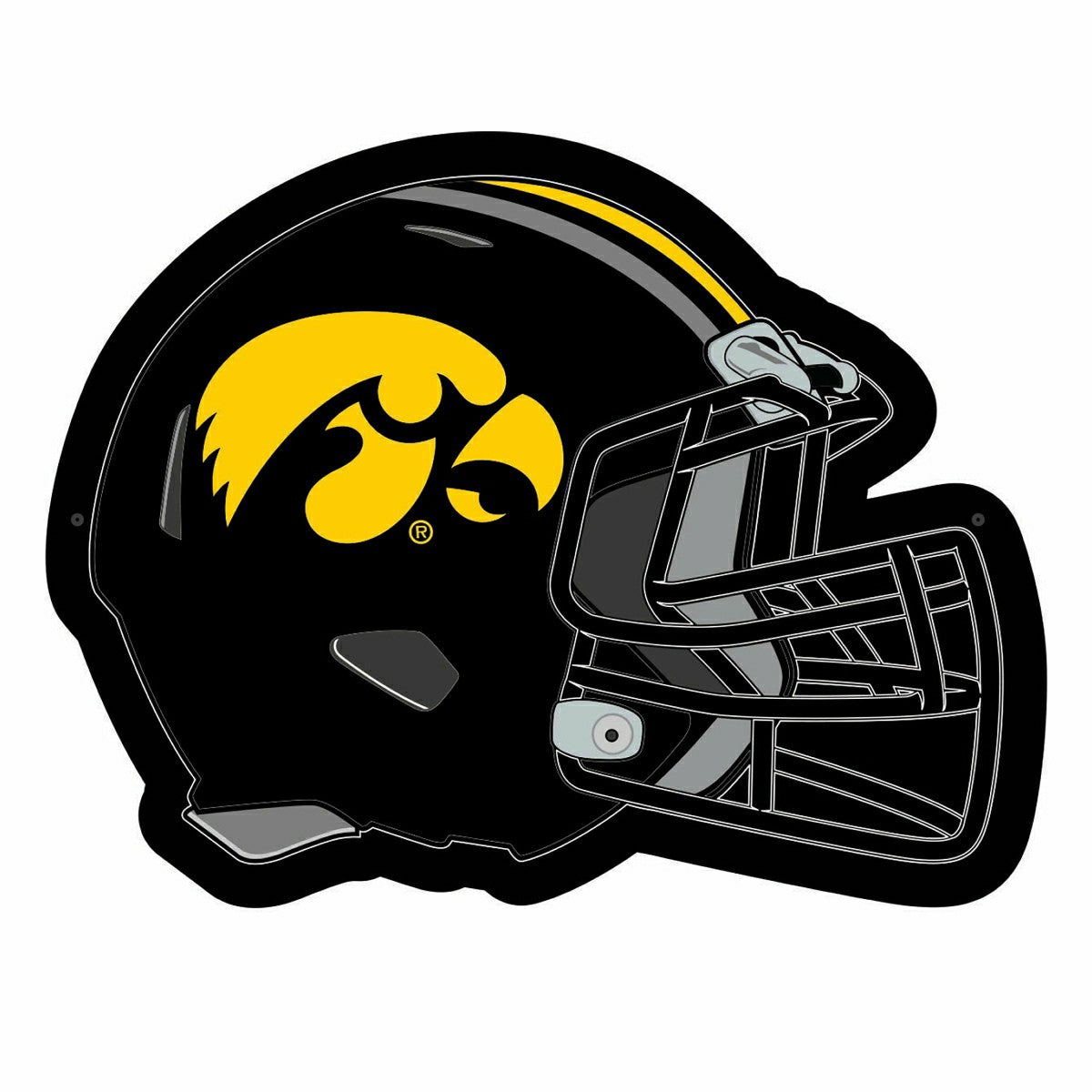 LED Wall Decor, Helmet, University of Iowa - Collegiate Home