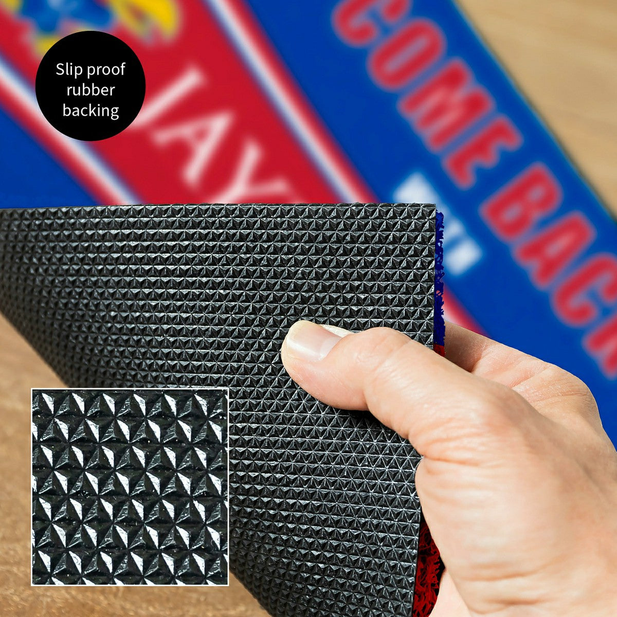 28" x 16" PVC Trapper Mat, Come Back with Tickets, University of Kansa - Collegiate
