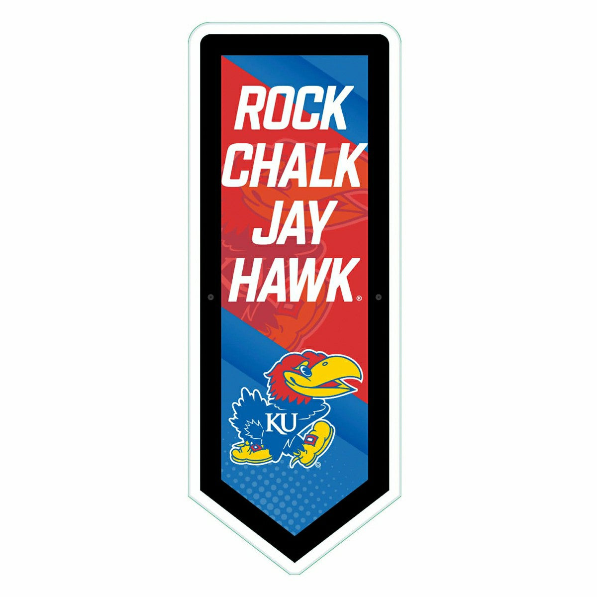 LED Wall Decor, Pennant, University of Kansas - Collegiate Home