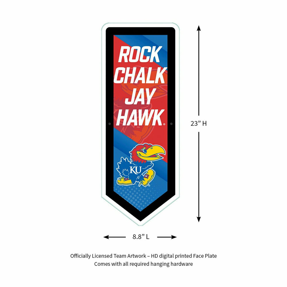 LED Wall Decor, Pennant, University of Kansas - Collegiate Home