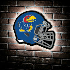 LED Wall Decor, Helmet, University of Kansas - Collegiate Home