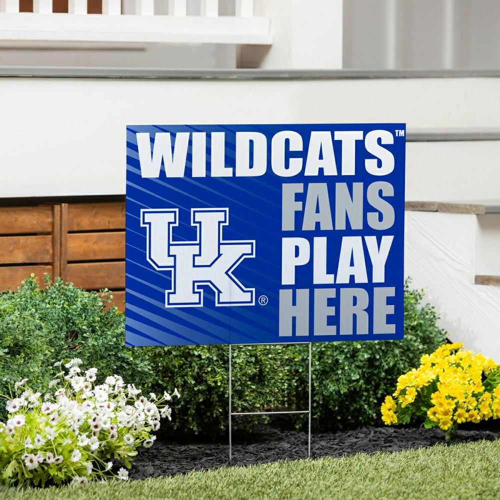 University of Kentucky Coroplast Yard Sign "Fans Play Here" - Collegiate Home