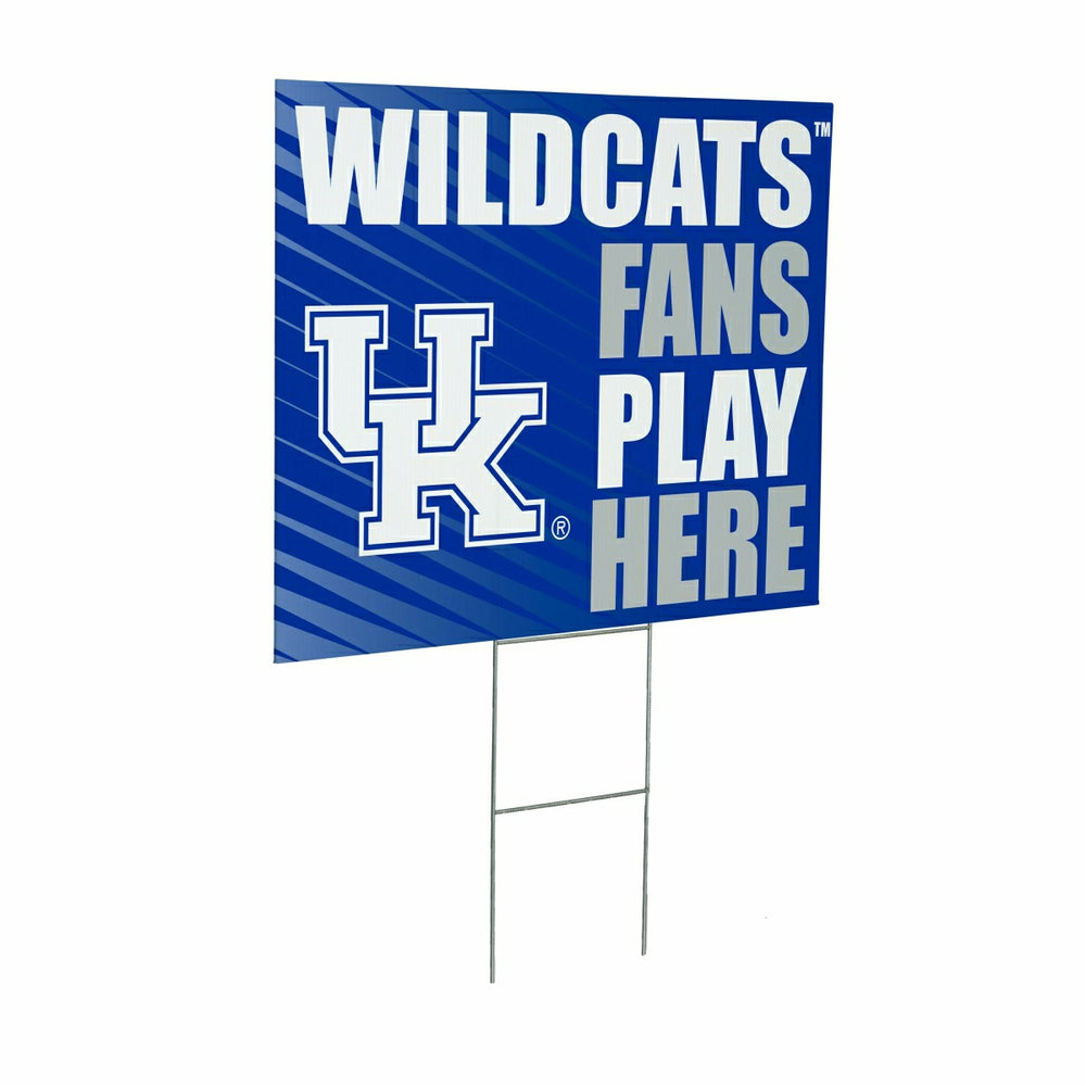 University of Kentucky Coroplast Yard Sign "Fans Play Here" - Collegiate Home