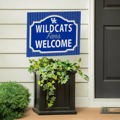 University of Kentucky Coroplast Yard Sign, "Fans Welcome" - Collegiate Home